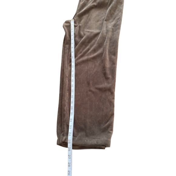 Land's End Pants Plus Gray Corduroy Pull On Stretch Basic Mature Size 1X - Picture 11 of 12